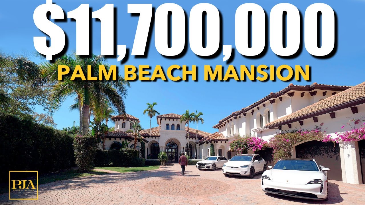 Inside a $11,700,000 Florida MEGA MANSION in Palm Beach | Peter J Ancona