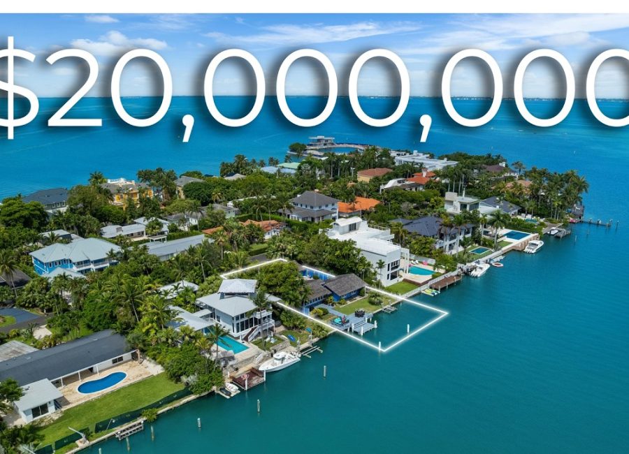 $20,000,000 KEY BISCAYNE Waterfront Home with DIRECT Ocean Access