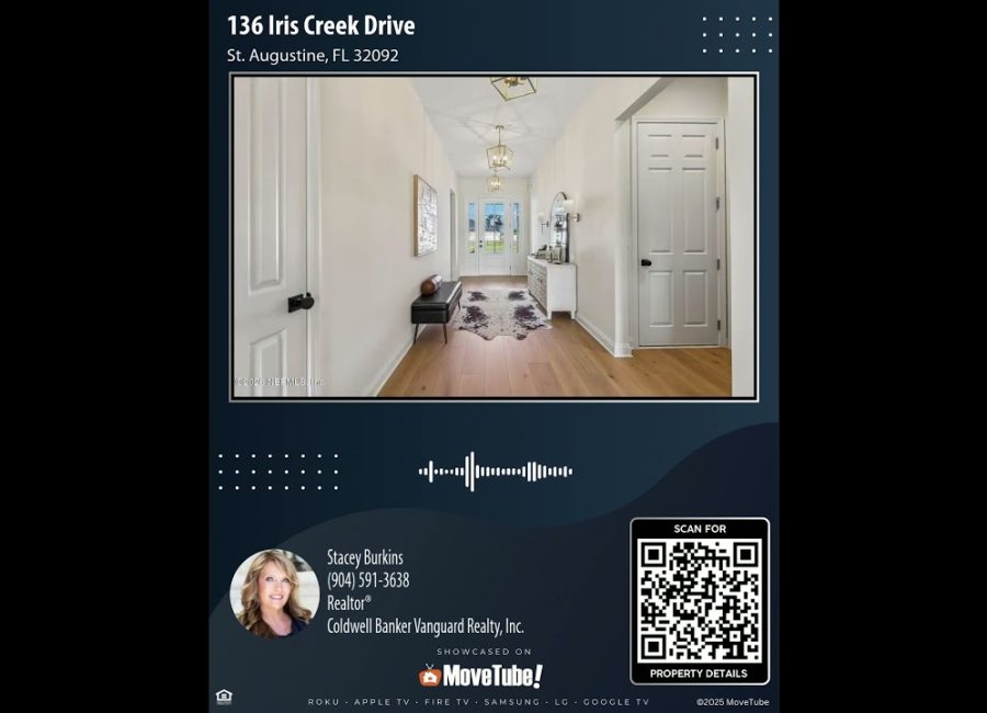 136 Iris Creek Drive, St. Augustine, FL 32092 | 4 Bedroom Home For Sale