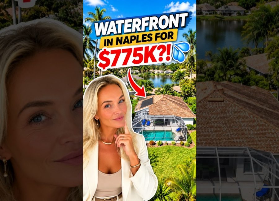 Wait… Waterfront in Naples for $775K?! 👀💦 | Private Pool #naplesrealestate #sellingyourhomefaster