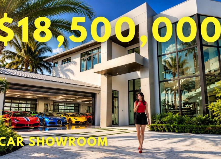 Inside an $18.5M Fort Lauderdale Home with a 17 – Car Showroom Garage