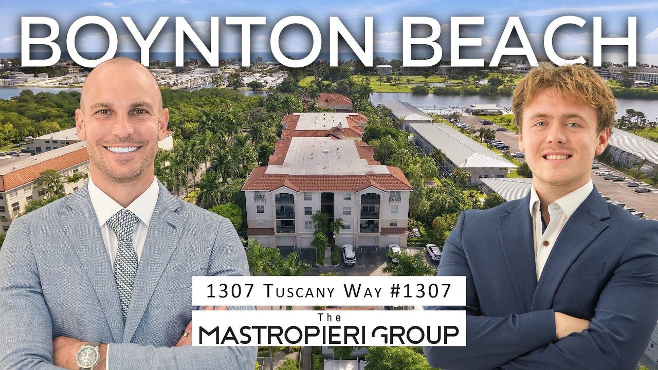 Inside This Condo at Tuscany on the Intracoastal | Larry Mastropieri Tours Boynton Beach