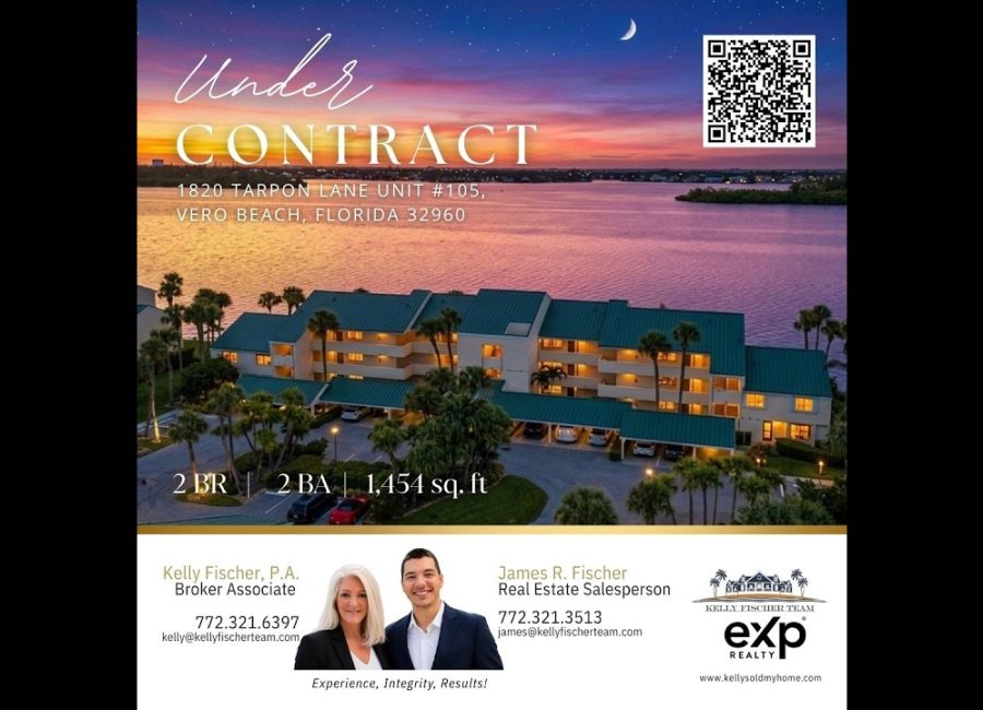 UNDER CONTRACT | 1820 Tarpon Lane, Unit #105, Vero Beach, FL 32960!