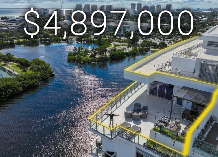 INSIDE a $4,897,000 PENTHOUSE in FORT LAUDERDALE! Boat Slip INCLUDED!