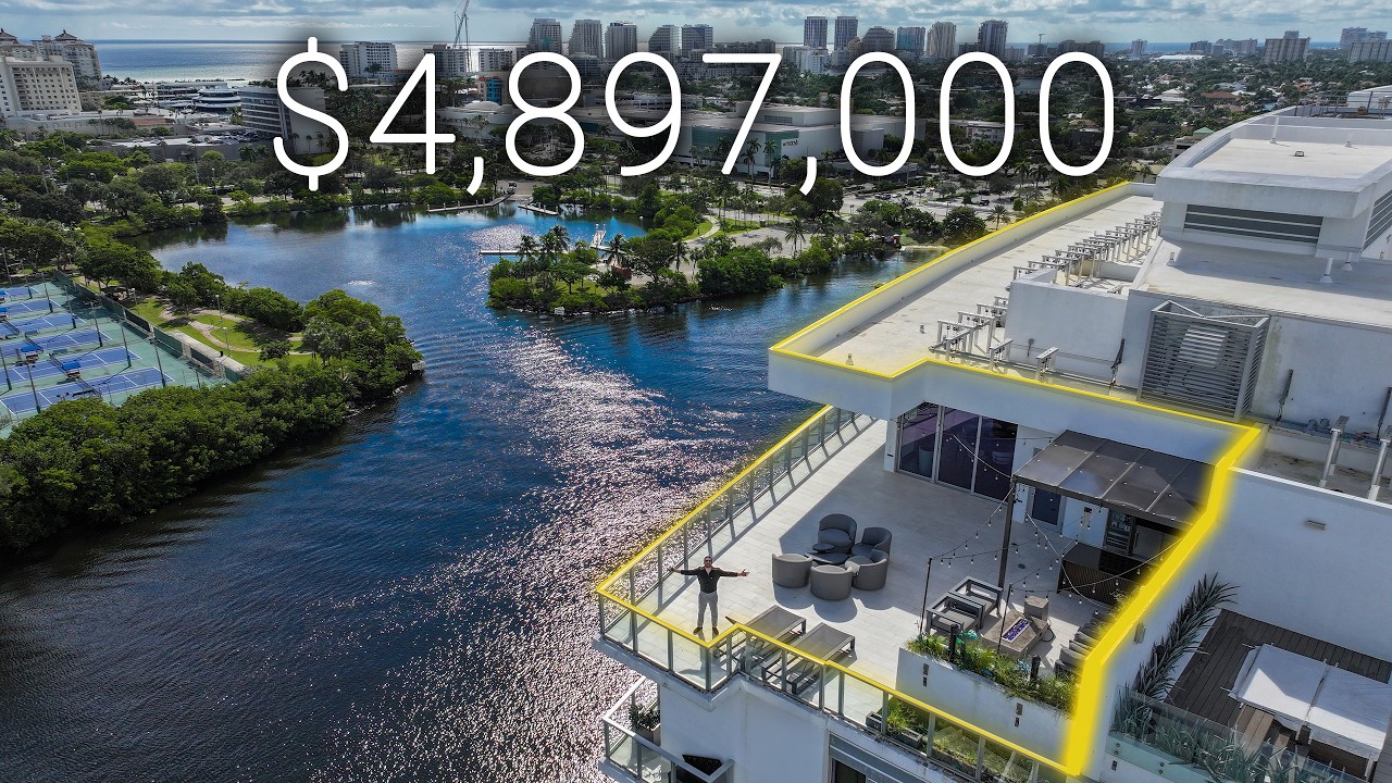 INSIDE a $4,897,000 PENTHOUSE in FORT LAUDERDALE! Boat Slip INCLUDED!
