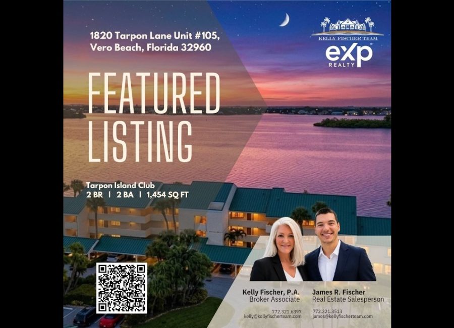 FEATURED LISTING | 1820 Tarpon Lane #105, Vero Beach, FL 32960 🏡