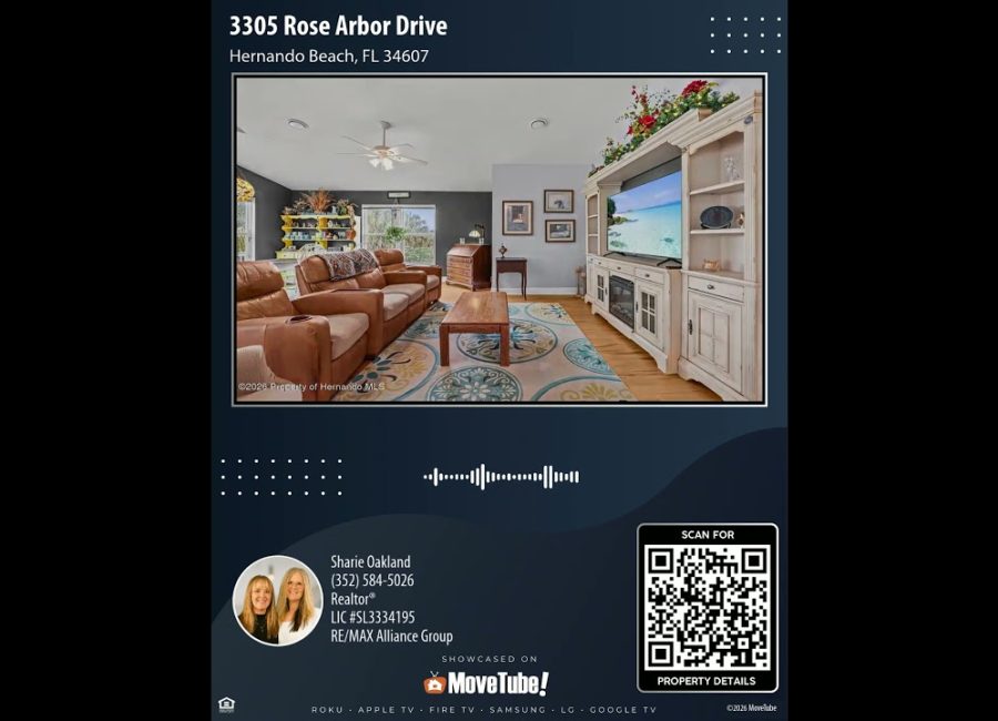 3305 Rose Arbor Drive, Hernando Beach, FL 34607 | 3 Bedroom Home For Sale