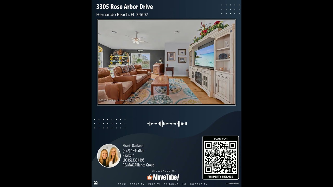 3305 Rose Arbor Drive, Hernando Beach, FL 34607 | 3 Bedroom Home For Sale
