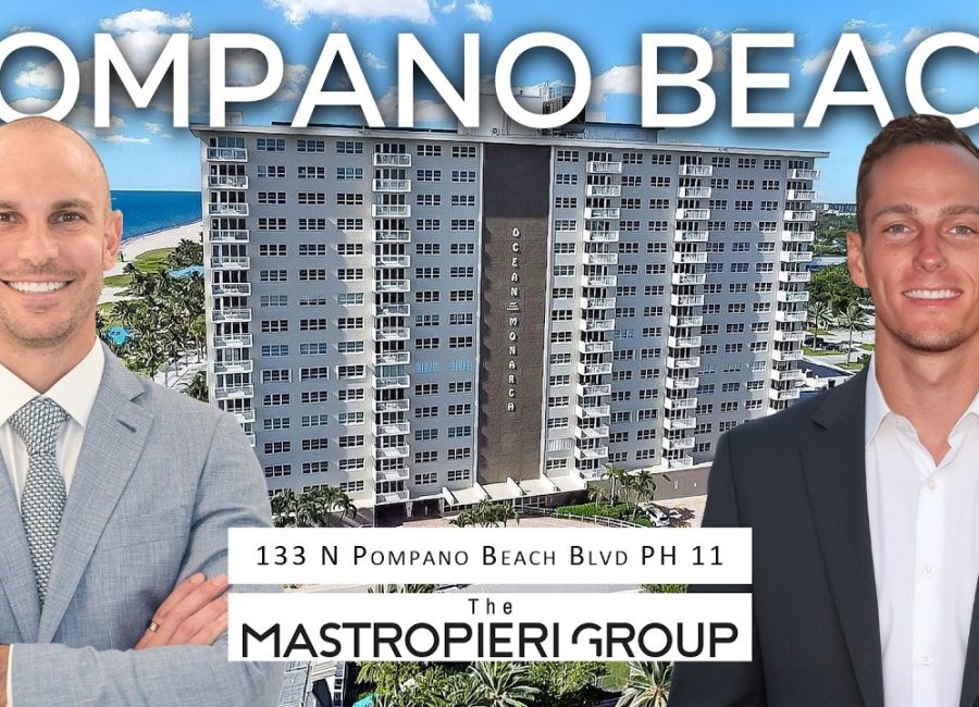 See Inside This Oceanfront Penthouse at Ocean Monarch | Larry Mastropieri Tours Pompano Beach