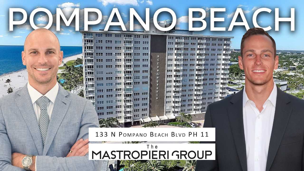 See Inside This Oceanfront Penthouse at Ocean Monarch | Larry Mastropieri Tours Pompano Beach