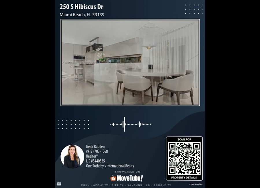 250 S Hibiscus Dr, Miami Beach, FL 33139 | 4 Bedroom Home For Rent