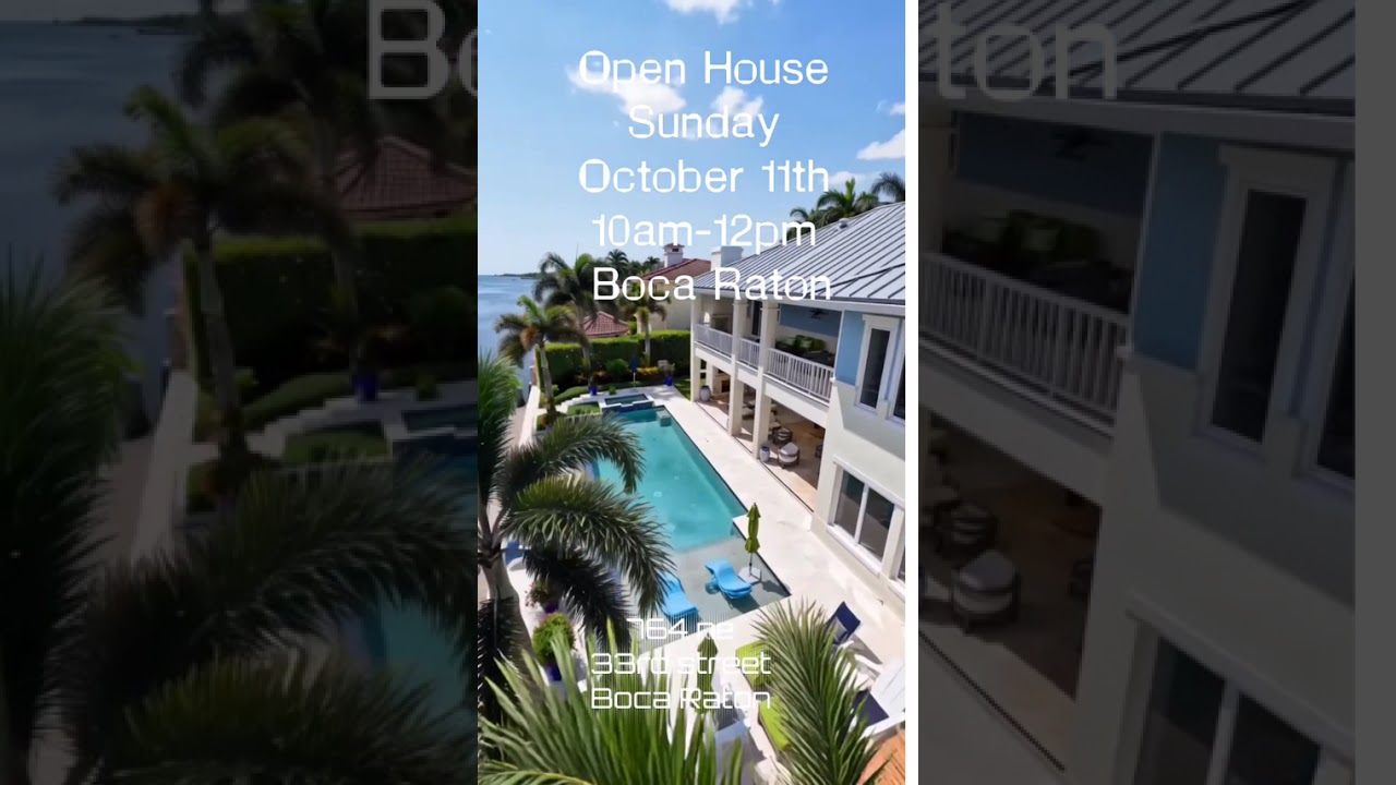 Boca Raton Waterfront Open House | Oct 11, 10 AM–2 PM | 764 NE 33rd St