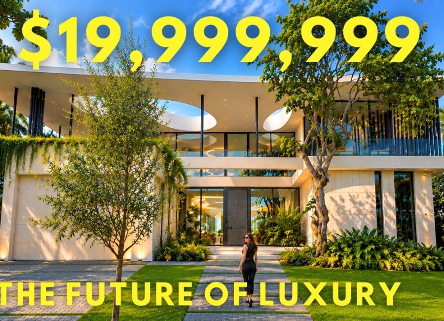 Inside a Tropical Modern Waterfront Masterpiece | New Construction in South Florida