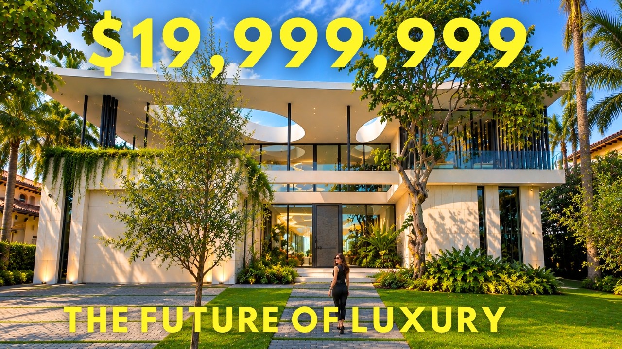 Inside a Tropical Modern Waterfront Masterpiece | New Construction in South Florida