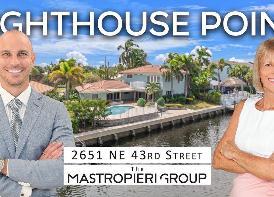 Inside This 4 Bedroom Waterfront Home at Venetian Isles | Larry Mastropieri Tours Lighthouse Point